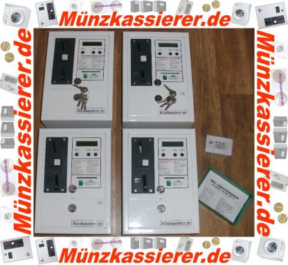 4 Stück Münzkassierer f. Waschmaschine incl. Kundenkarten