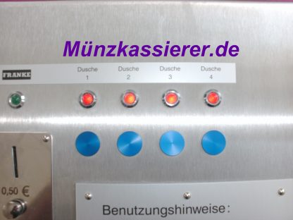 Münzautomat Münzkassierer 4 x DUSCHE 12V FRANKE 50Cent