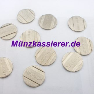 10 x Münzen Wertmarken PD25 WM25 Ø 25 x 2mm. 1 u. 2 Rillen